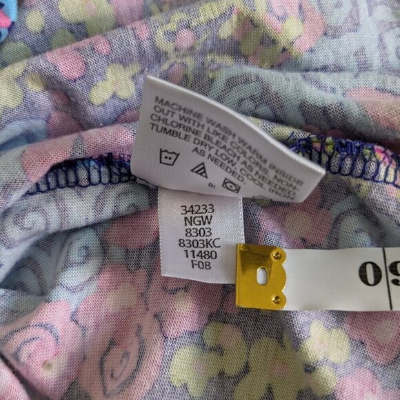 Hanna Andersson Girls Dress Size 110 (US 5) Pink/Blue Colorful Floral Flower - Picture 14 of 14